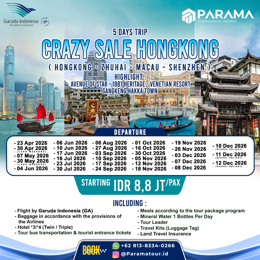 5D CRAZY SALE HONGKONG SHENZHEN ZHUHAI MACAU - 01